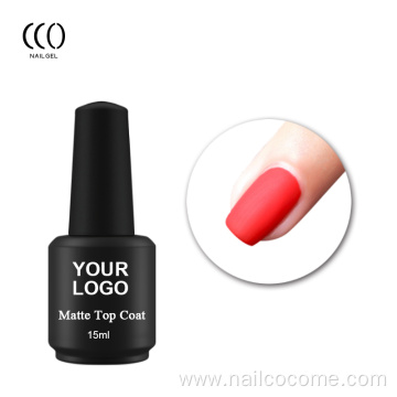 OEM long lasting uv top coat gel nail polish for nail salon